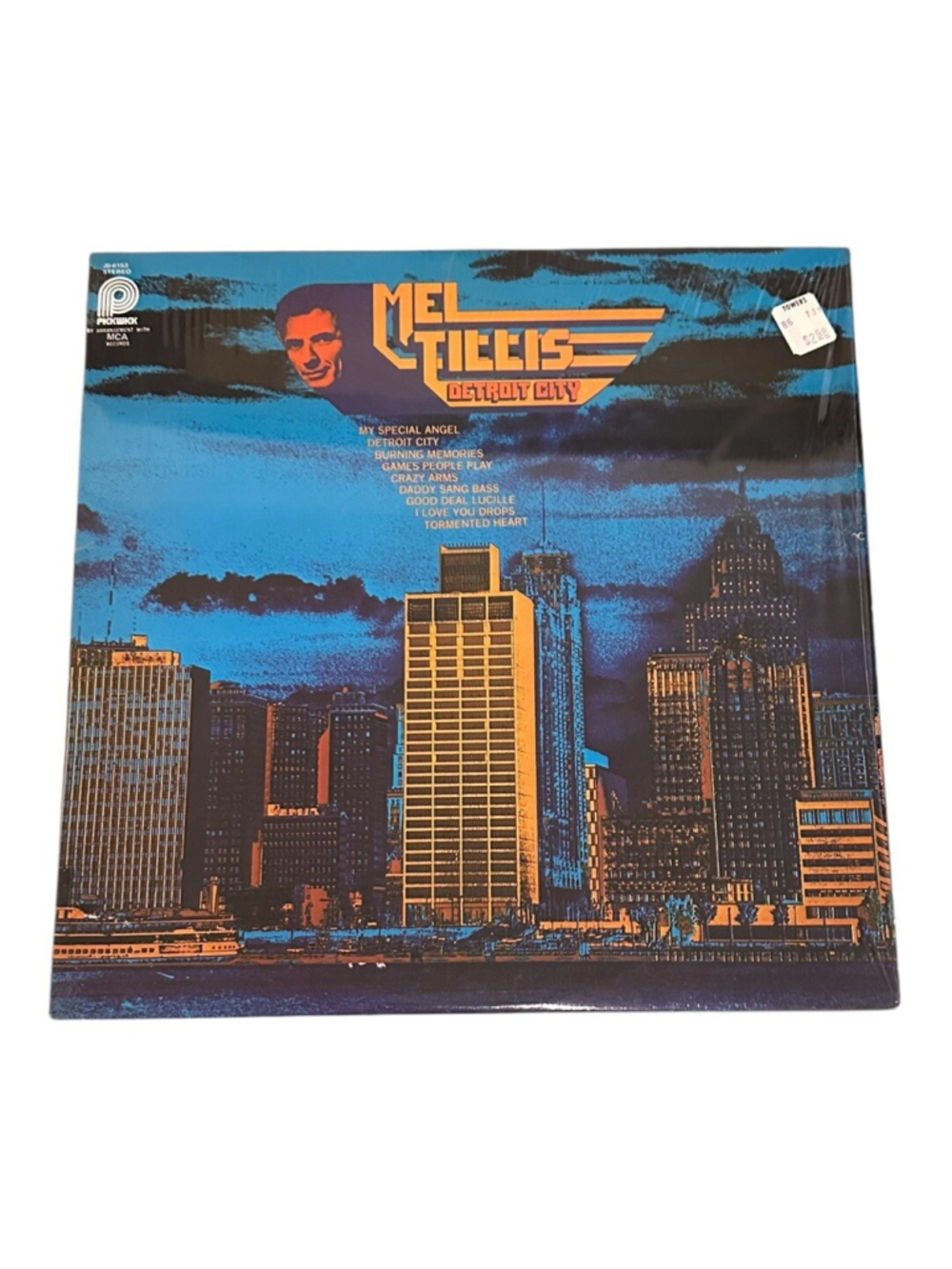 Mel Tillis "Detroit City" 1973 Lp Vinyl Record